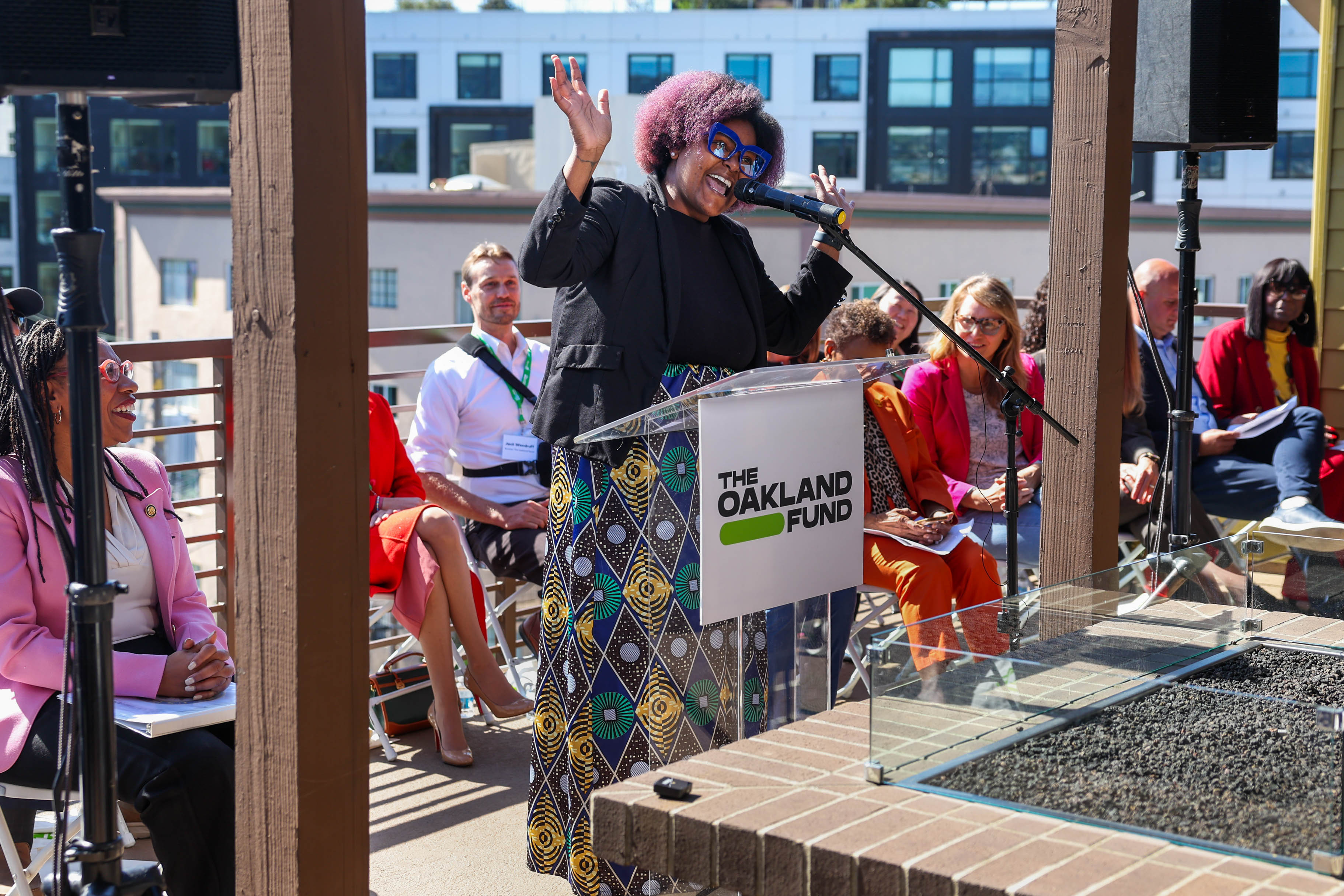 Oakland Unified School District teacher and Idora Building resident Melanie...