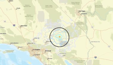 4.1 Magnitude earthquake. Image Source: USGS website