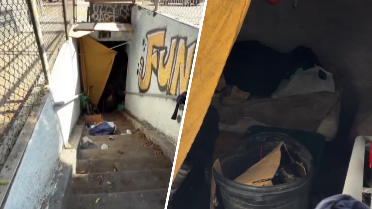 People living in tunnels next to school in East Los Angeles – NBC Los Angeles
