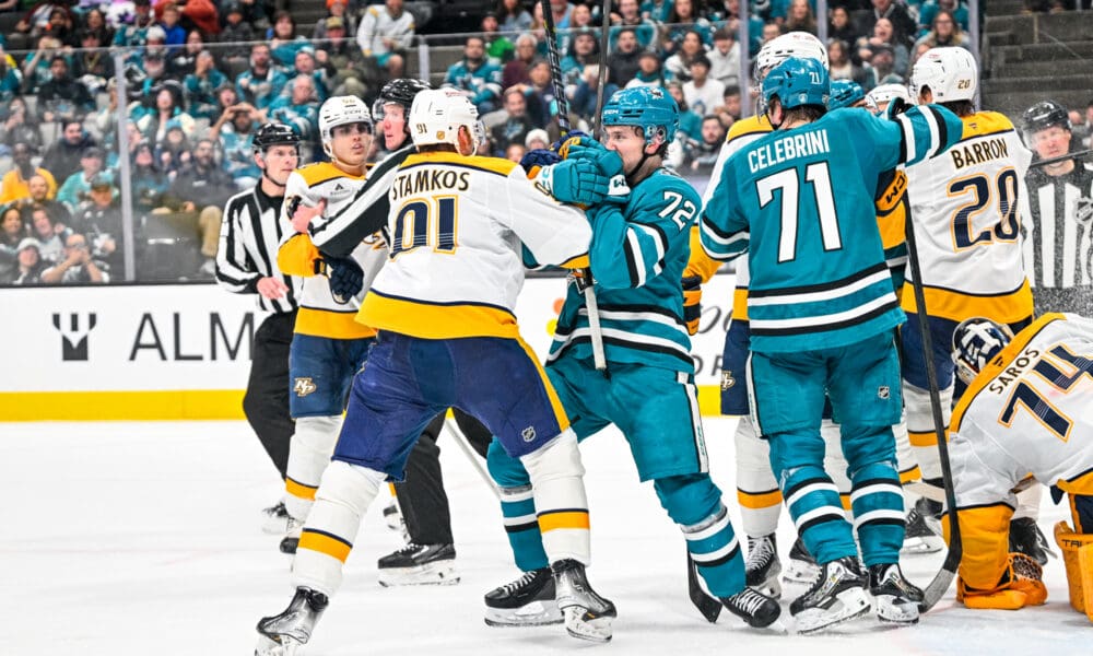 Sharks Come Back, But Can't Overcome Own Mistakes in 6-3 Loss to Preds
