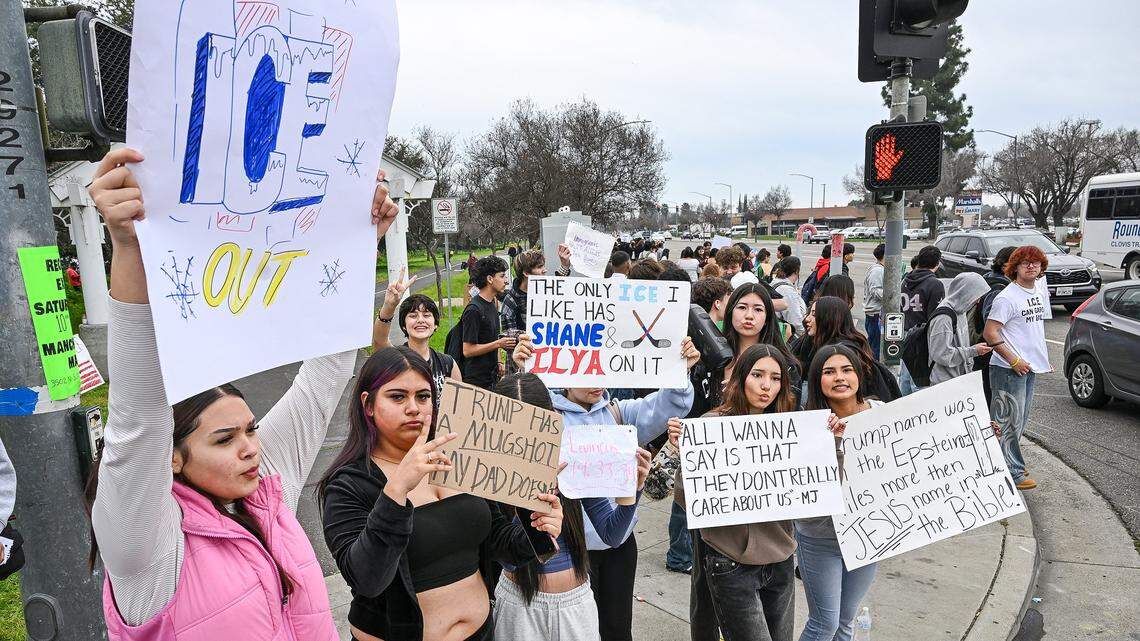 Clovis student ICE walkout results in one misdemeanor charge