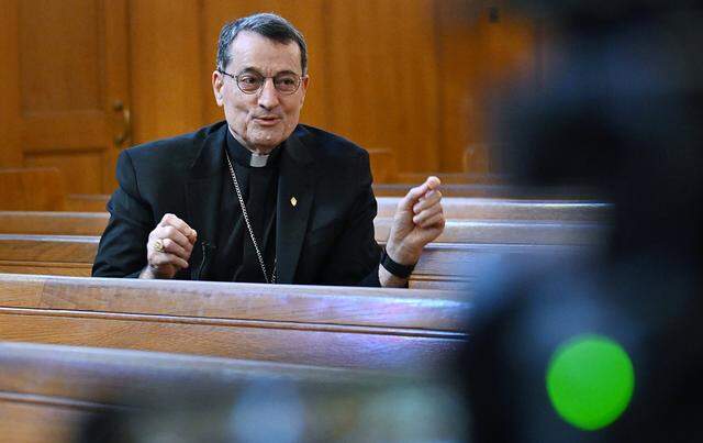 Fresno Bishop Joseph V. Brennan of the Diocese of Fresno is interviewed at The Shrine of Saint Therese Catholic Church Wednesday, April 1, 2026 in Fresno.