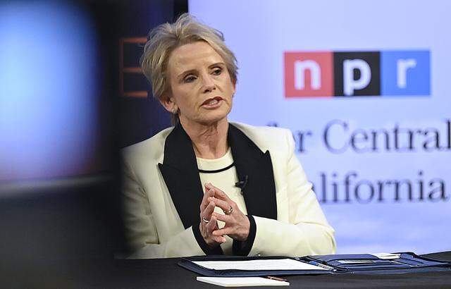 Eimear O'Brien asnwers a question during the Fresno County Superintendent of Schools Candidate Forum Thursday night, April 2, 2026 in downtown Fresno.