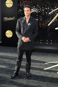Jaafar Jackson at the "Michael" Los Angeles Premiere held at The Dolby Theatre on April 20, 2026 in Los Angeles, California.