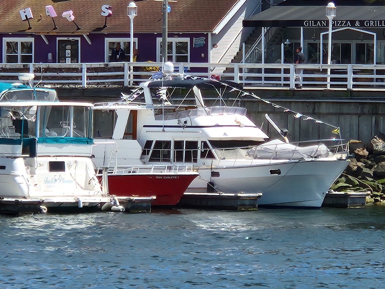 Dave Weilâs power boat, Solsbury Hill, will be docked in...
