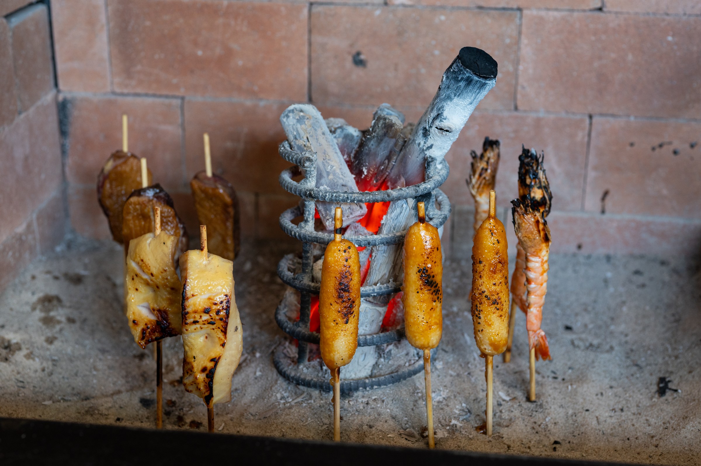 Meats prepared genshiyaki-style at Bengara in the Arts District.