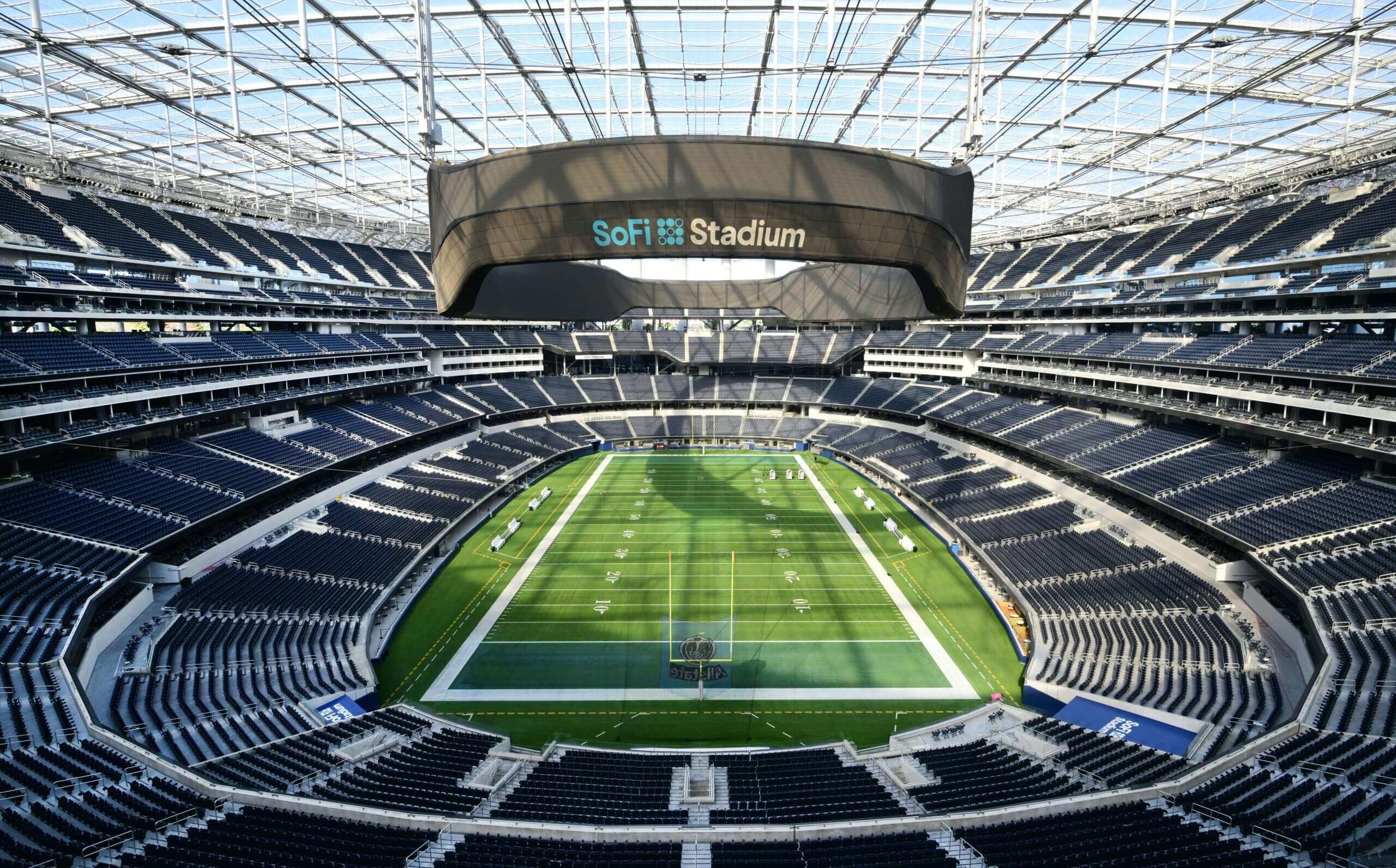 The interior of the SoFi Stadium
