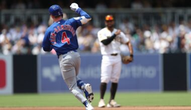 Padres come up short at the plate, drop series finale to Cubs – NBC 7 San Diego