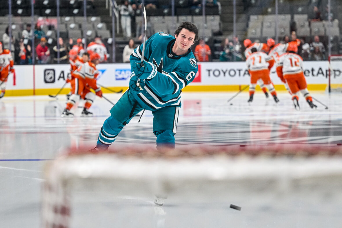 San Jose Sharks defenseman Sam Dickinson