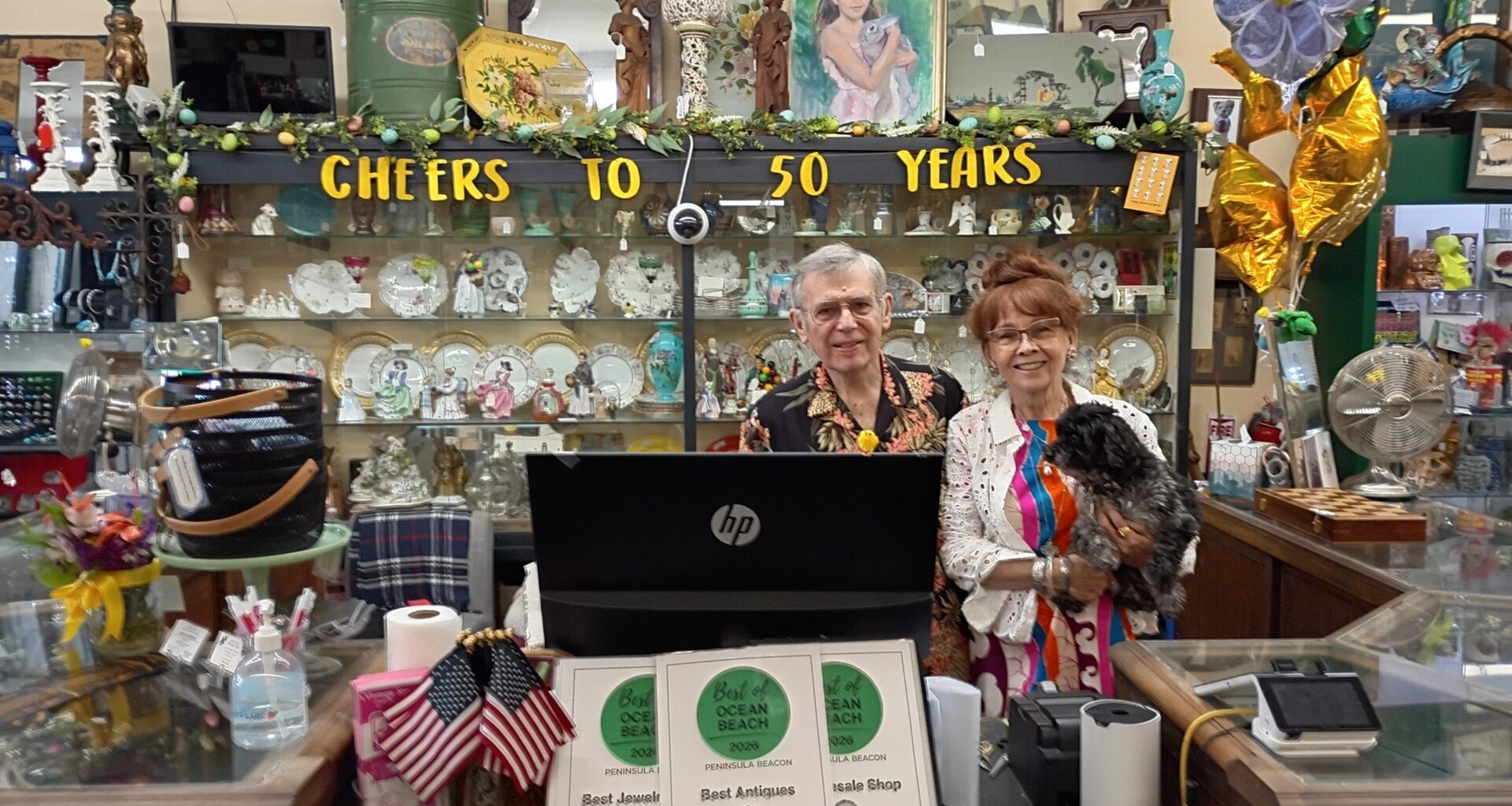 Antique anniversary — Couple celebrates 50 years in the business