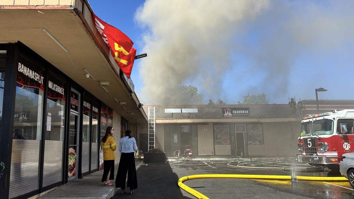 Attic fire near 7-Eleven sparks two-alarm response