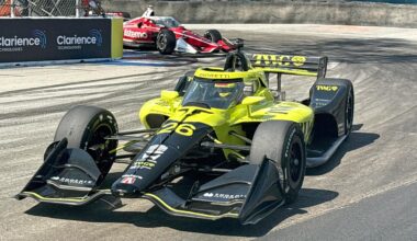 Will Power on track at the Long Beach Grand Prix.