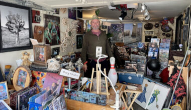 Doug Rhodes, Clarion Alley’s only open studio artist