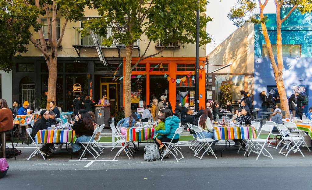 a block party in SF