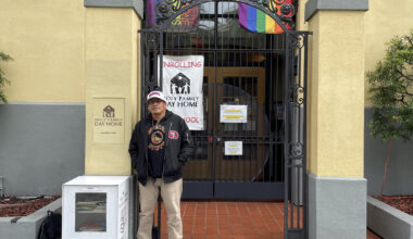 The security guard who greets everyone in Mission Dolores