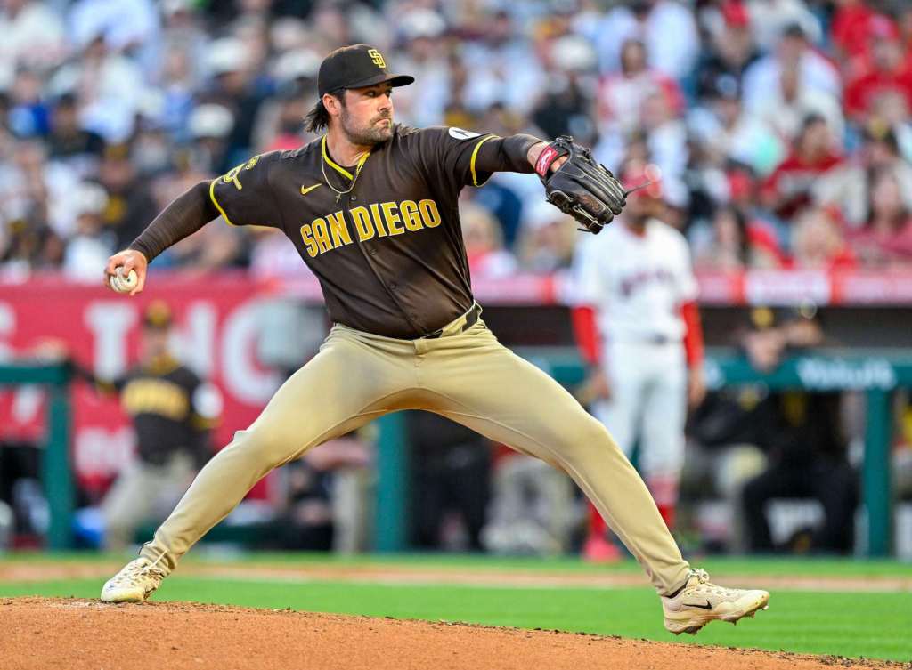 Padres shut out for first time this season, as winning streak halted by Angels