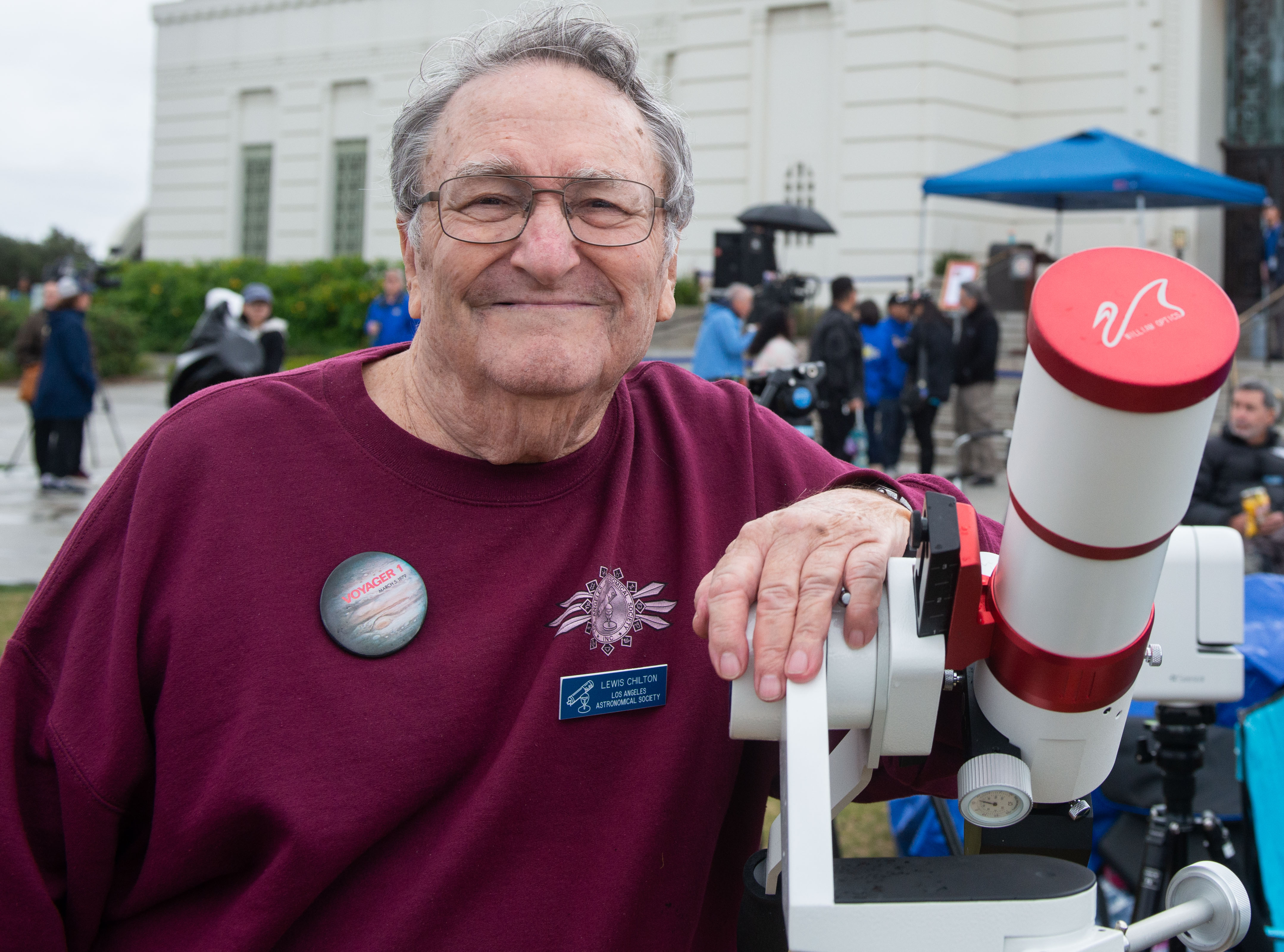 Los Angeles Astronomical Society historian Lewis Chilton at the100th year...