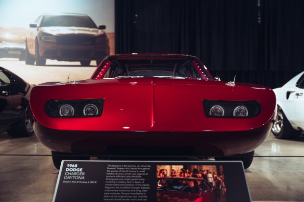 To mark the 25-year anniversary of the first "Fast & Furious," movie franchise the museum just opened an exhibition featuring nearly two dozen cars featured in the films including several in the personal connection of the film's star Vin Diesel. (Photo by Ivan Ilagan)
