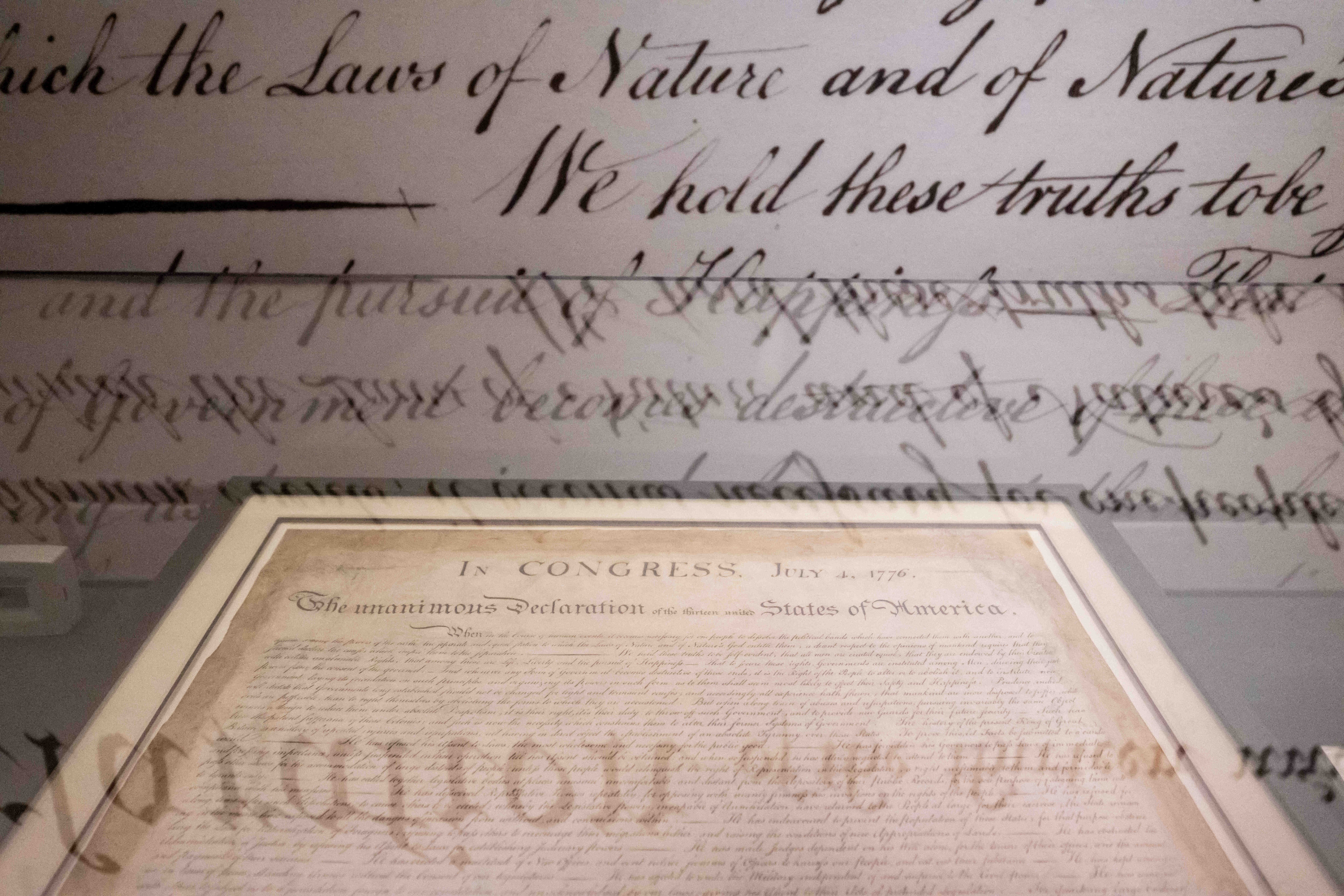 William Stoneâs engraving of the Declaration of Independence, commissioned by...