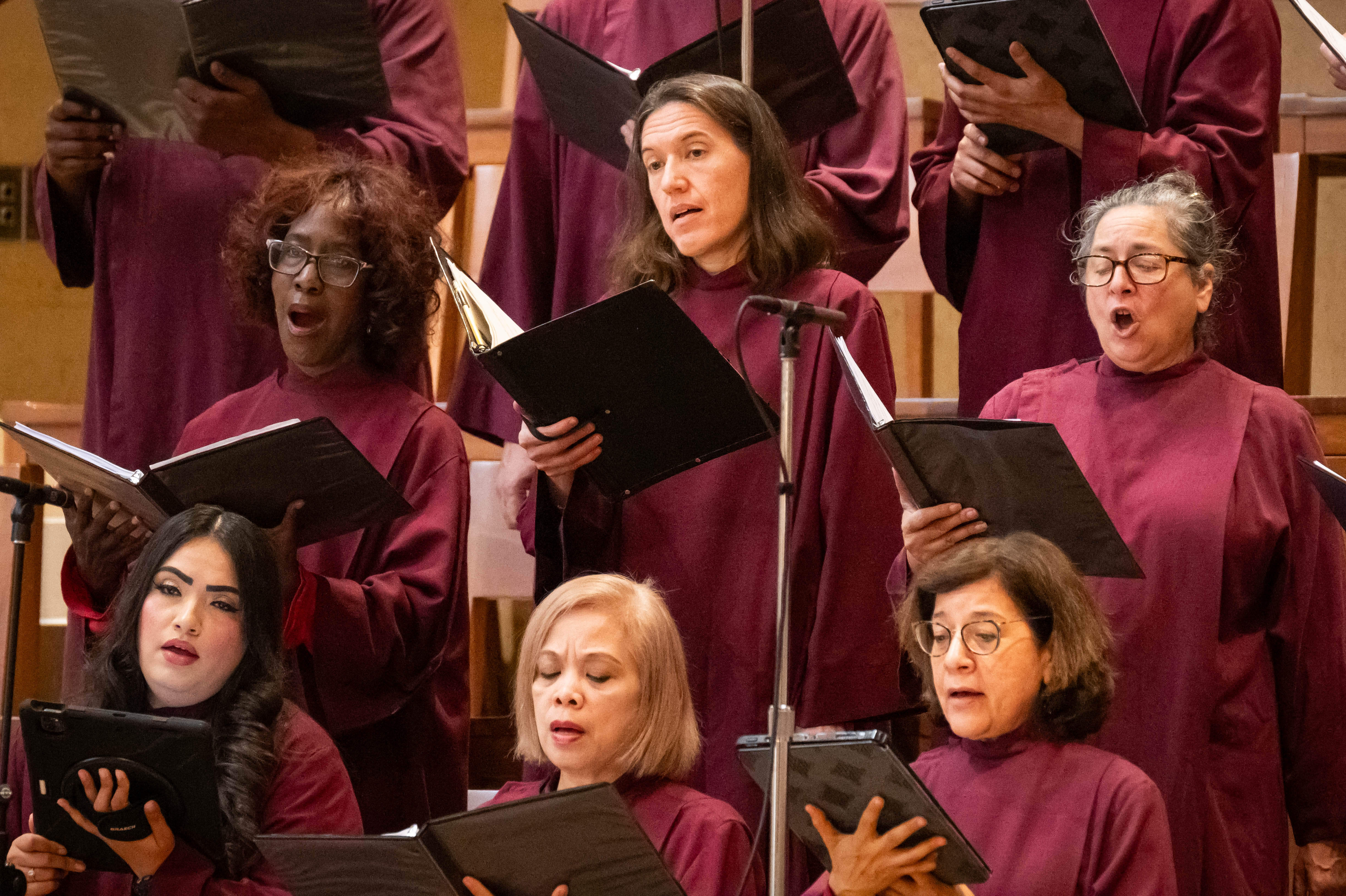 Archbishop José Gomez leads Good Friday service at Cathedral of...