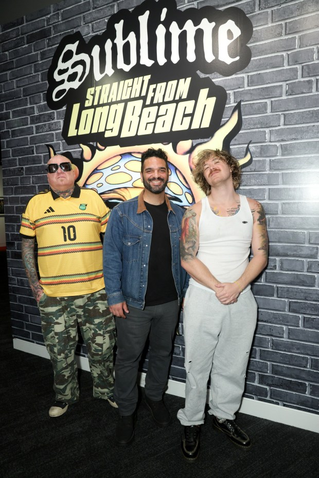 (L-R) Eric Wilson, Nate Jackson and Jakob Nowell attend Sublime Press Preview at GRAMMY Museum L.A. Live on March 25, 2026 in Los Angeles, California. (Photo by Rebecca Sapp/Getty Images for The Recording Academy)
