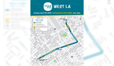 CicLAvia to open three-mile car-free route Sunday in West LA – San Gabriel Valley Tribune