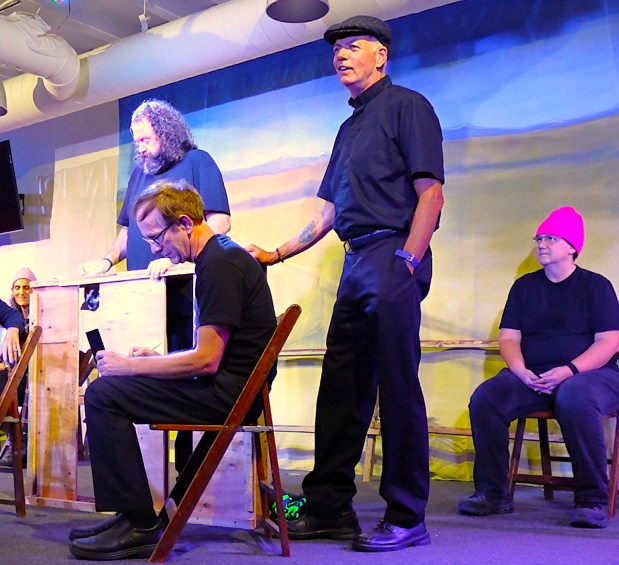 The Rev. Kevin Bucy of Universal Spirit Center plays several roles in "The Laramie Project" and "The Laramie Project: Ten Years Later." (Craig Landy)