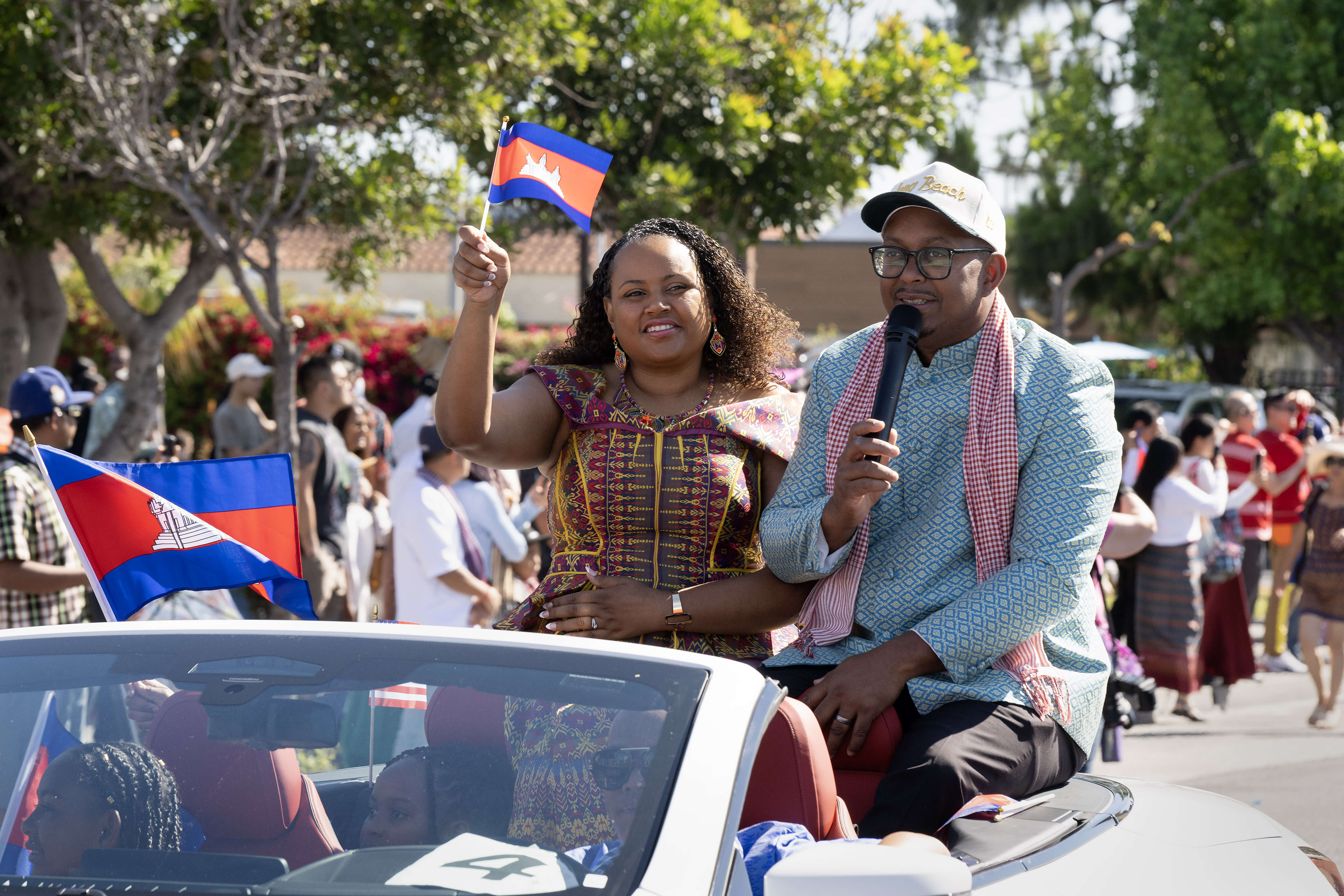 From right, mayor Rex Richardson and his wife Dr. Nina...