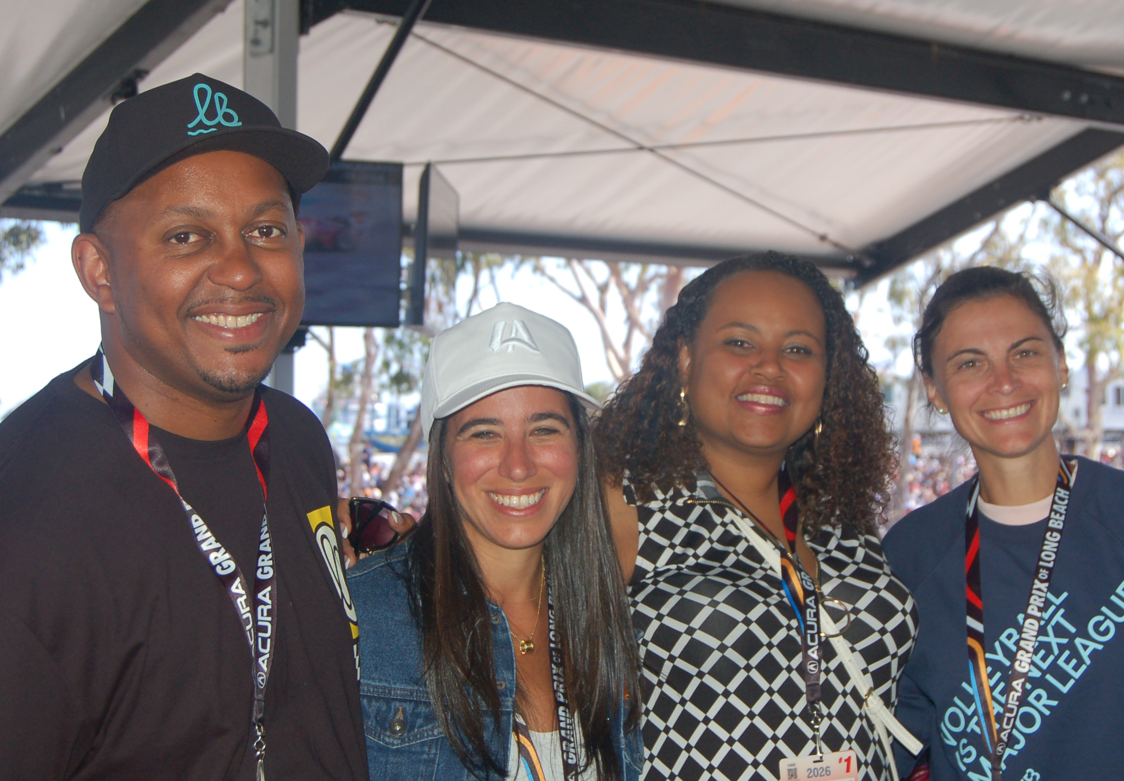 Mayor Rex Richardson, Ana Mendy of League One Volleyball, Nina...