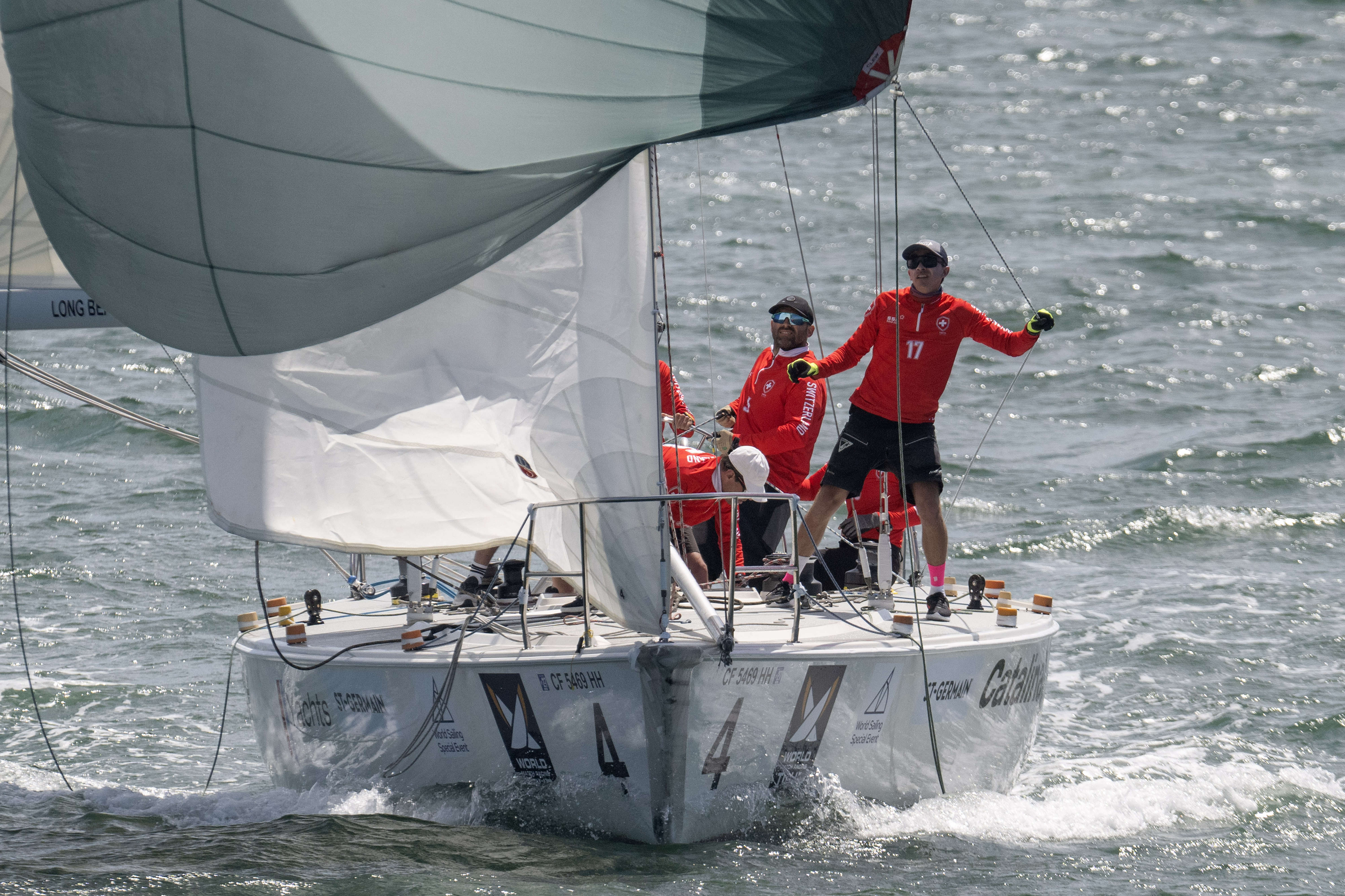 Switzerlandâs Eric Monnin and team compete during day one of...