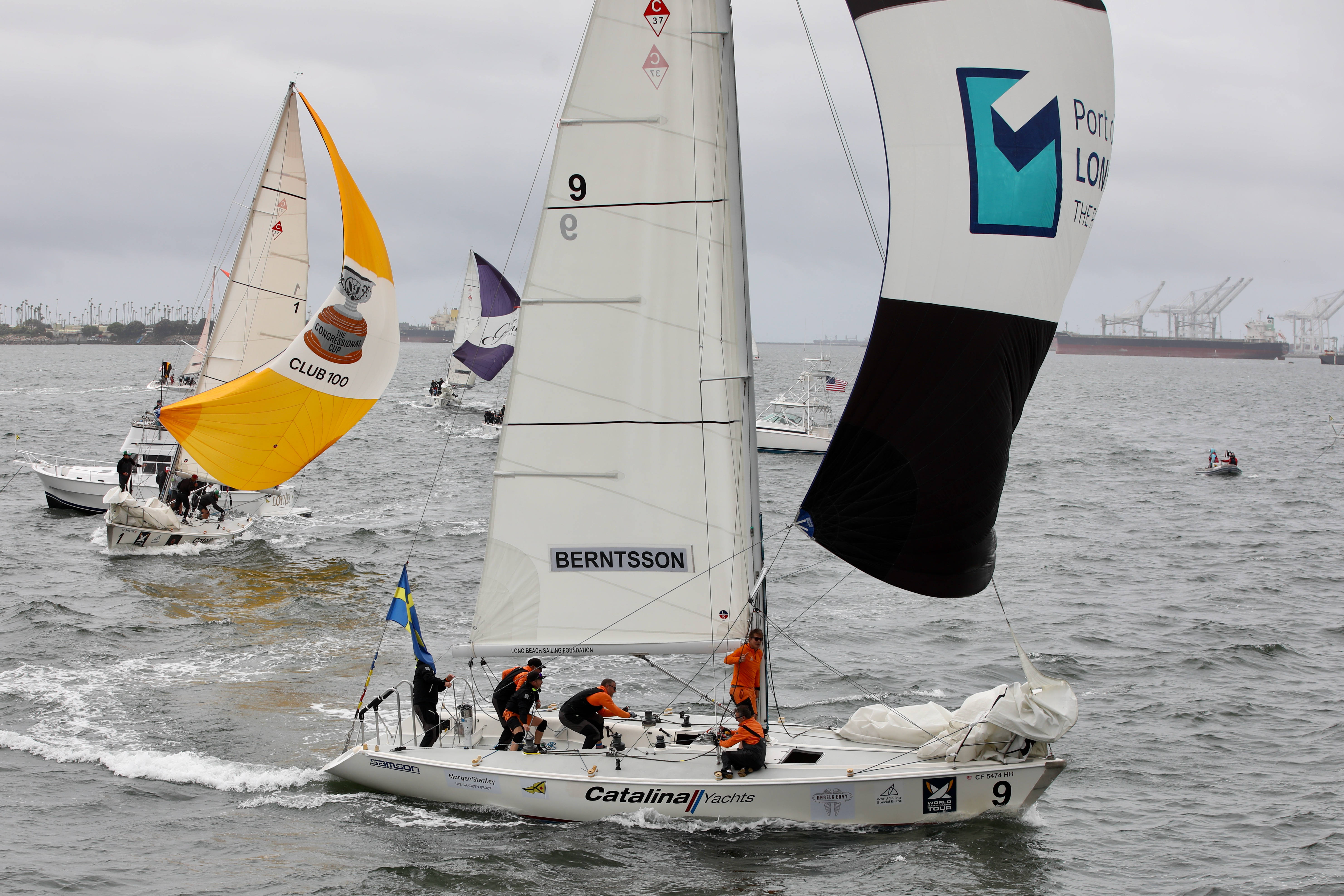 A Swedish team skippered by Johnie Berntsson wins the Fleet...
