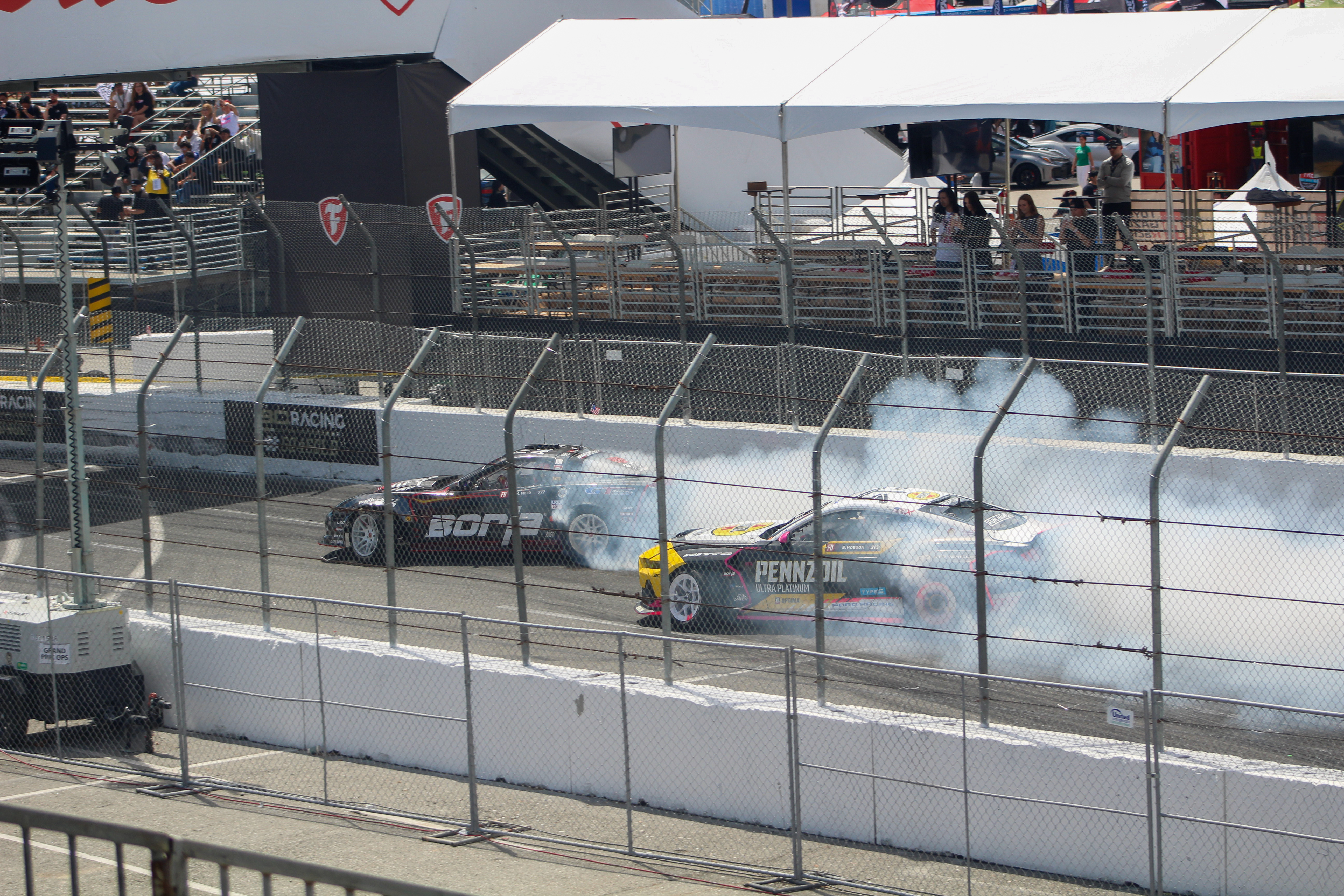(L-R) Matt Field in the Borla Performance GT Radical Heat...