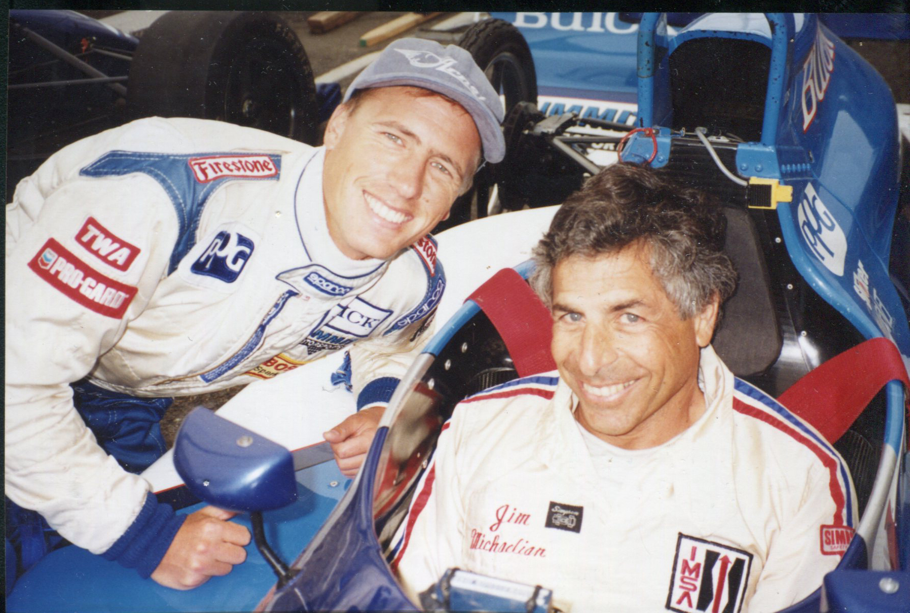 Jim Michaelian (right), who had a lifelong love of motorsport...