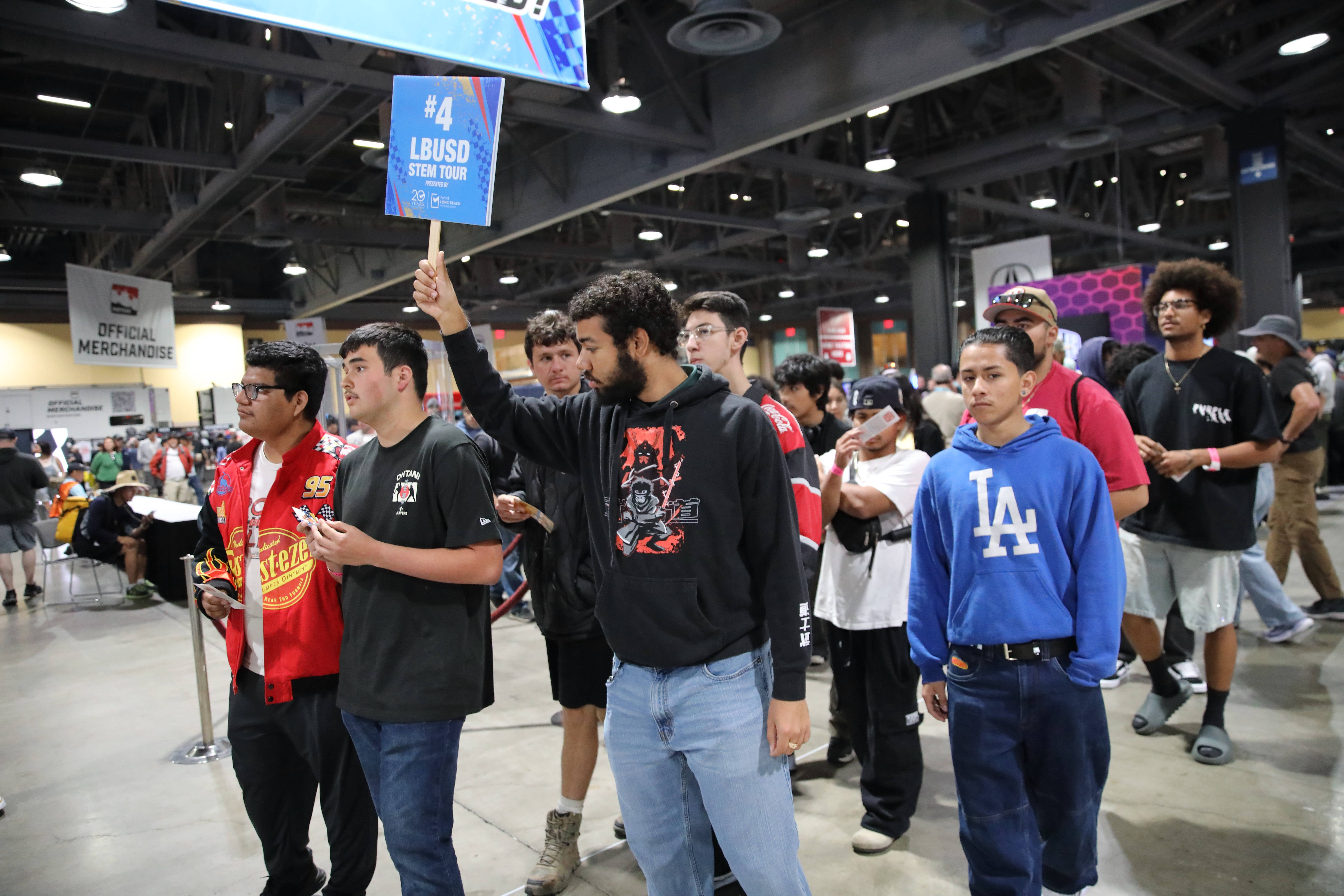 Long Beach Unified School District STEM students from Lakewood, McBride...