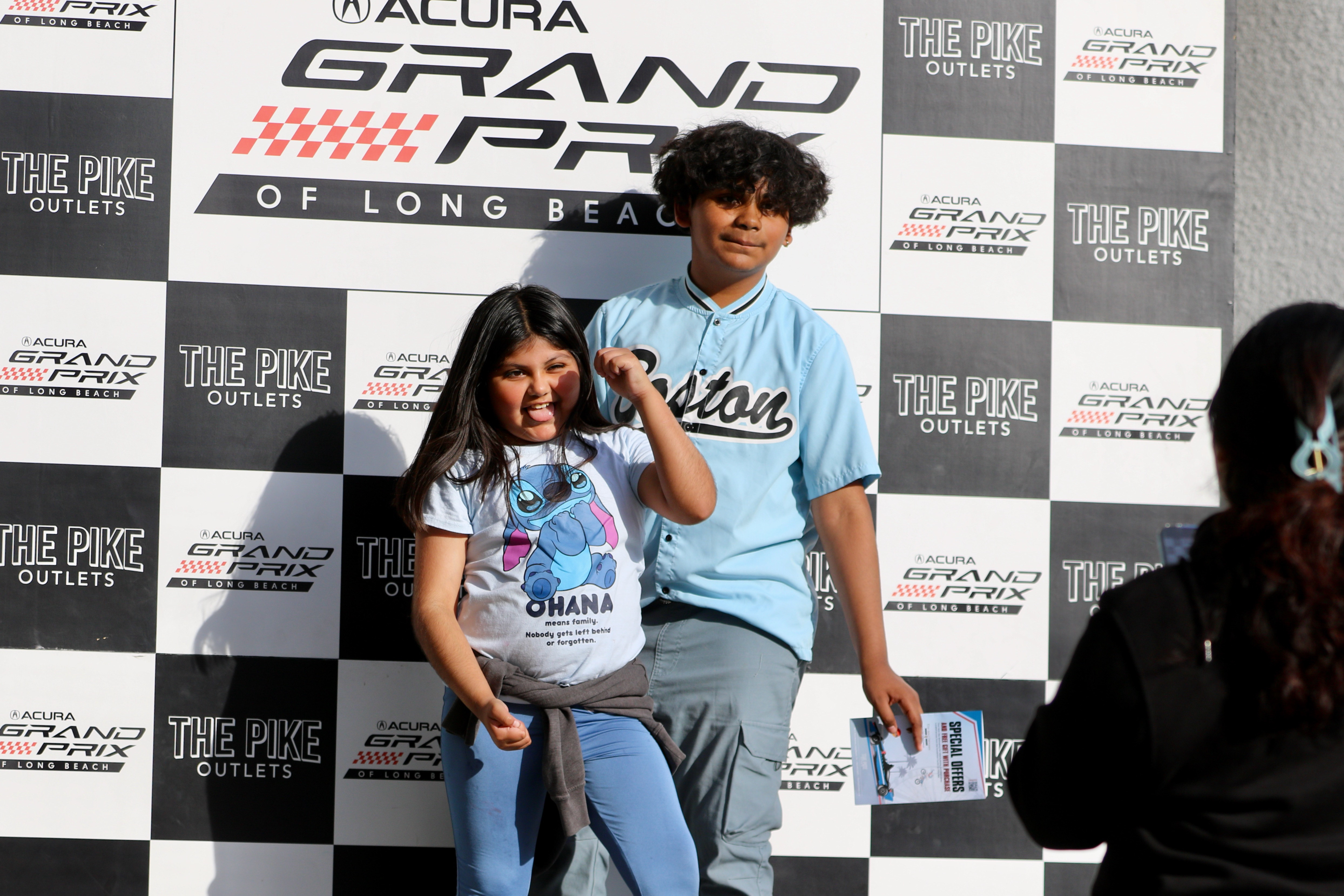 Members of the Angeles family from Downey see a photo...