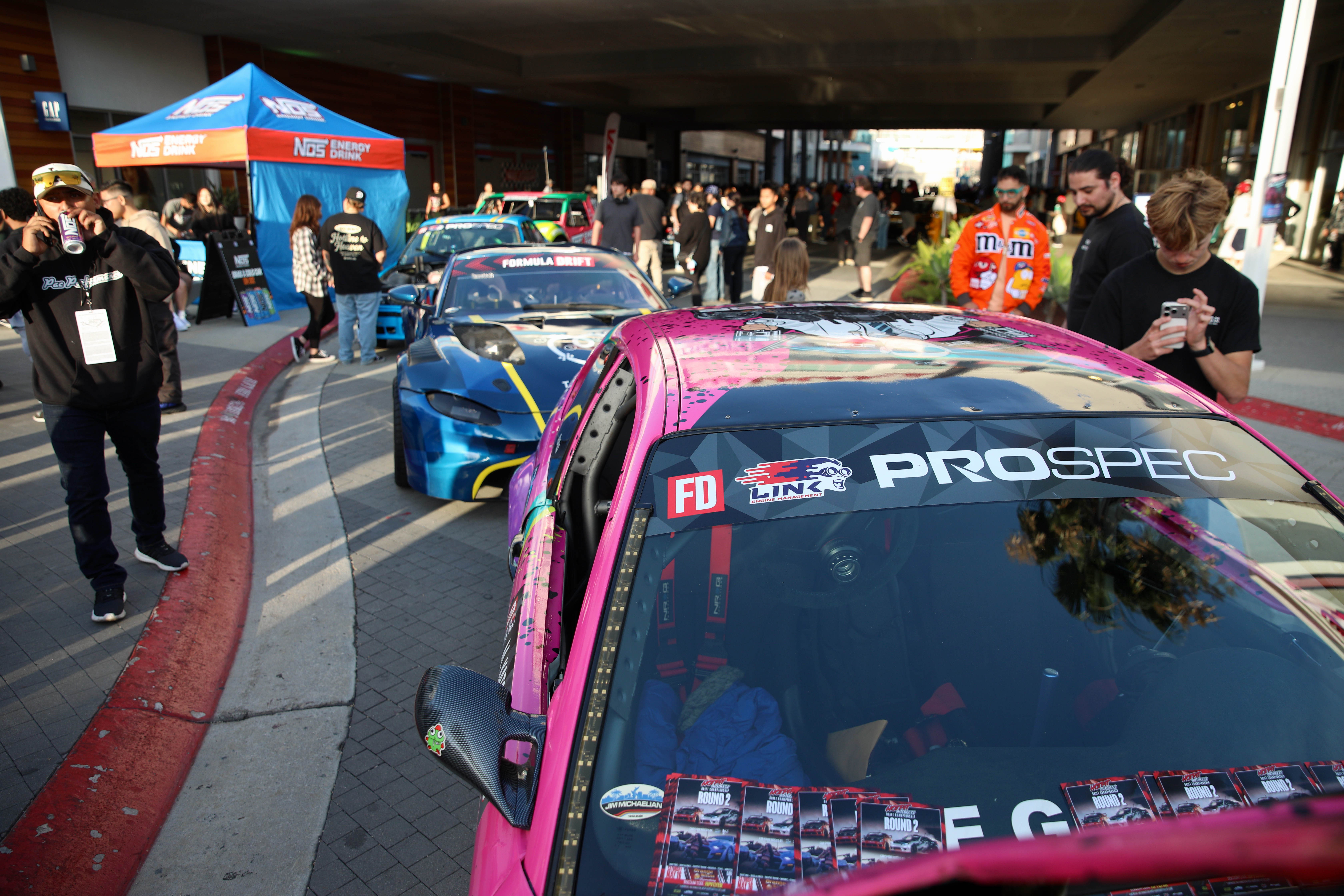 Formula DRIFT cars are displayed at Thunder Thursday on Thursday,...