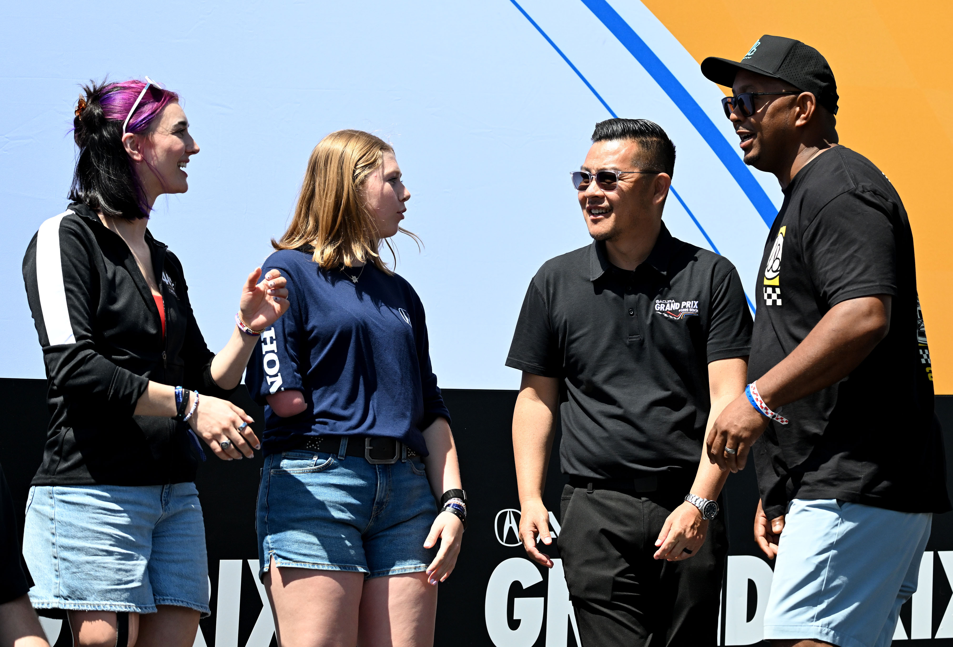 Two of the Grand Prix of Long Beach Grand Marshals,...