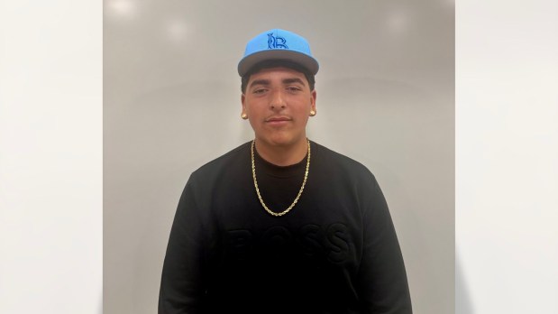 Long Beach Jordan sophomore Julian Lopez has been named the Press-Telegram Boys Athlete of the Week after hitting three home runs in a doubleheader against Avalon last week. (Photo courtesy of Phil Berman, Long Beach Jordan baseball)