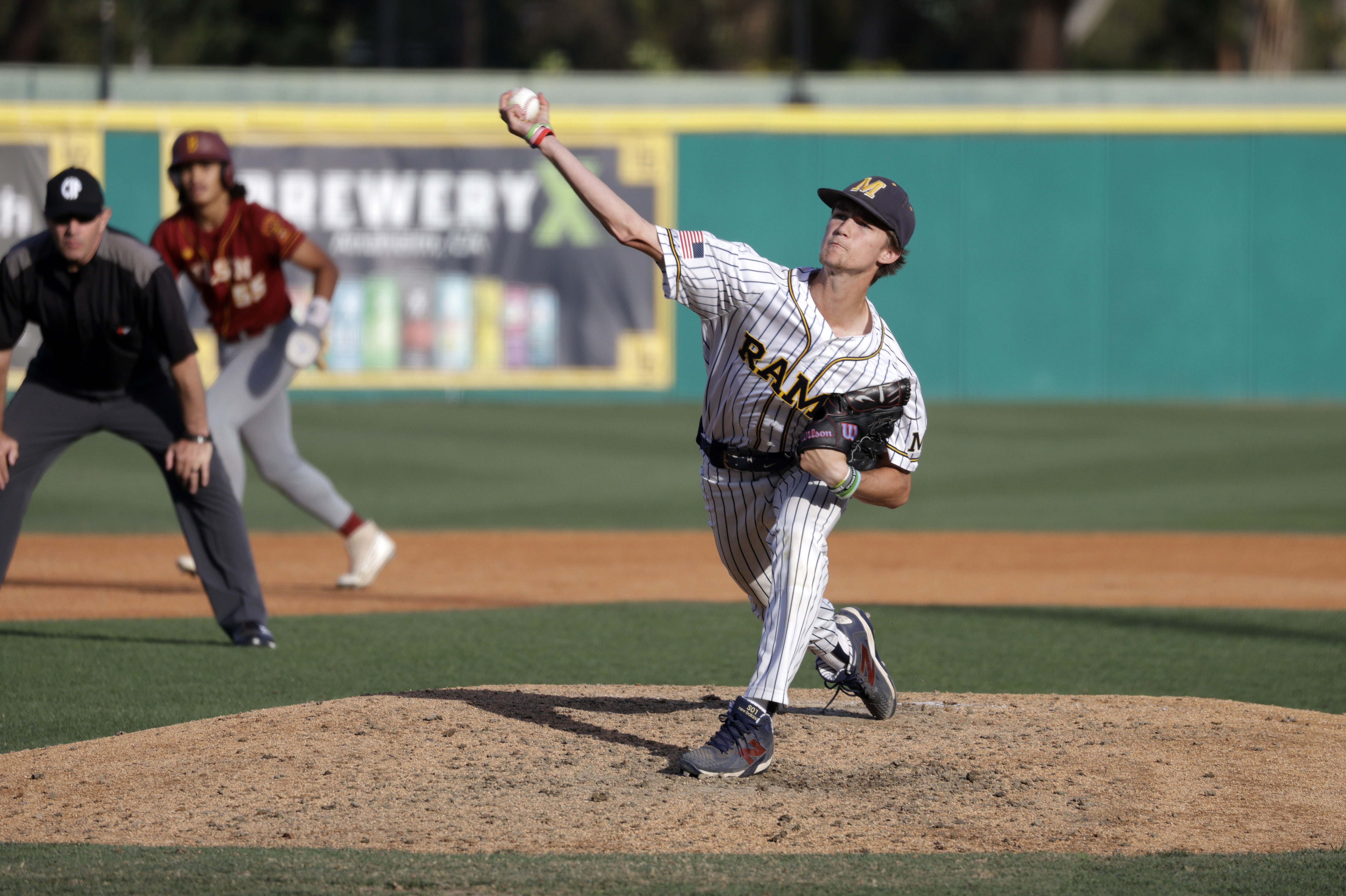 Millikans Maison Crommie (3) looks to close things out for...