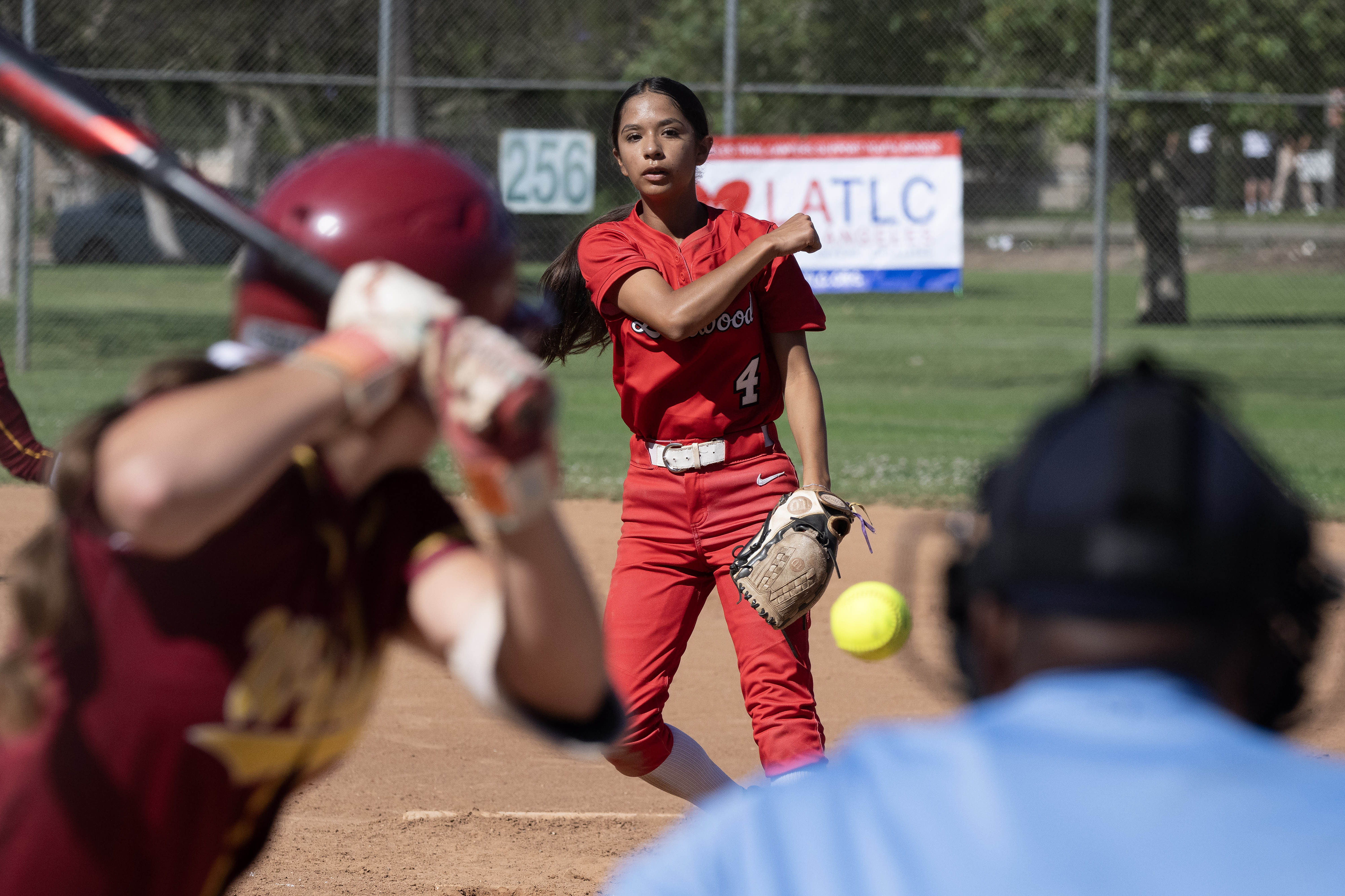 Lakewoodâs Bella Polanco throws a strike against Wilson during a...