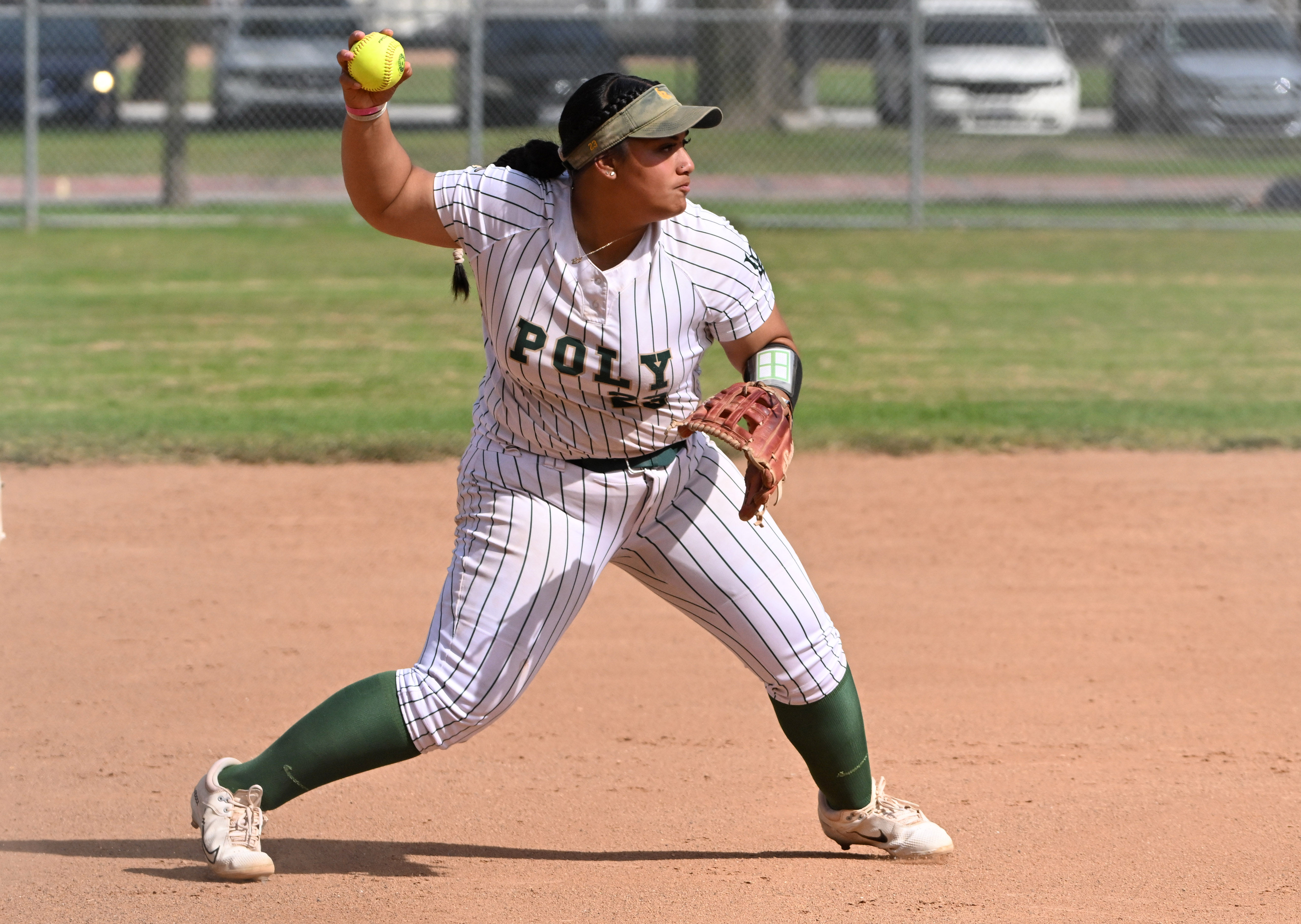 Third baseman Emoni Lam Sam #23 of the Long Beach...