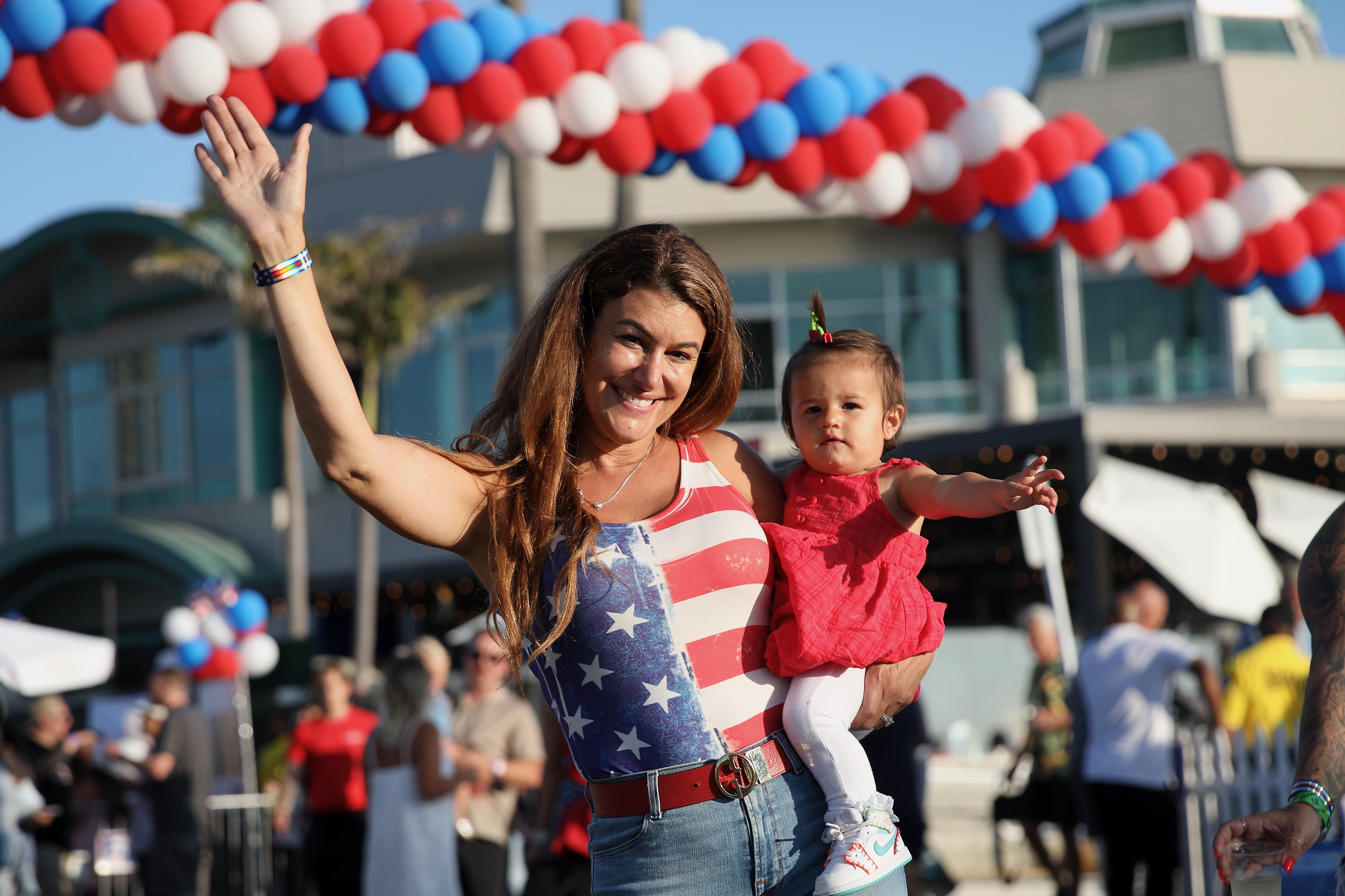 Revelers celebrate the long 4th of July weekend at the...