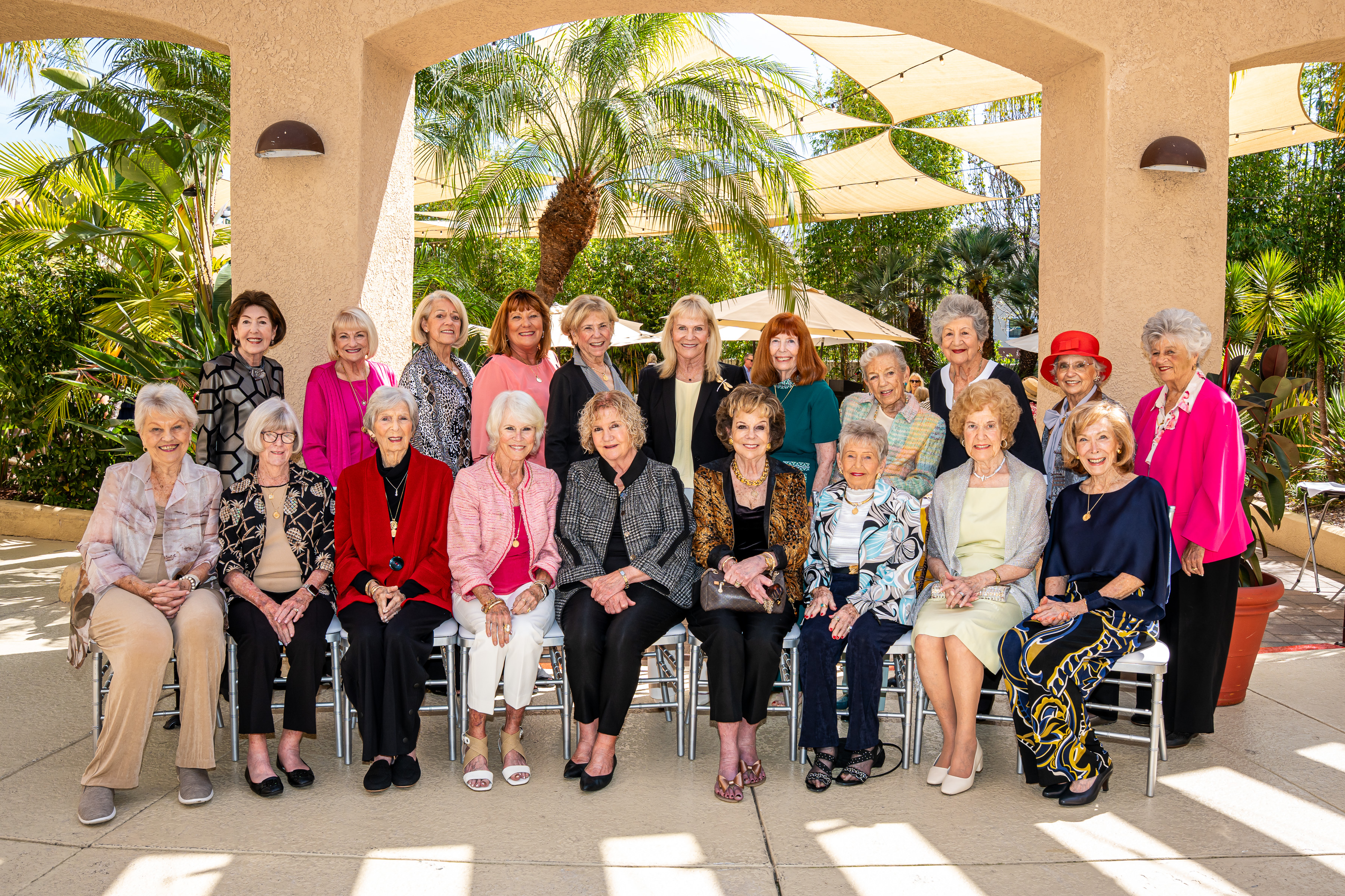 Past Rick Rackers women of the year: top row: Shirlee...