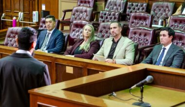 Three California Western School of Law students make their case at legal competition