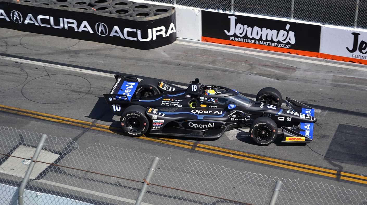 Alex Palou on track at Acura Grand Prix of Long Beach.