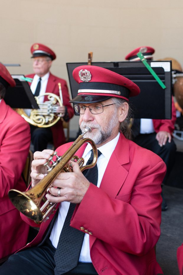 Mark Nemoyten performs with the Golden Gate Park Band. (Photo by Willy Johnson)