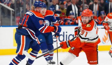 Edmonton Oilers, Anaheim Ducks trade goals after first period in deadlocked Game 2