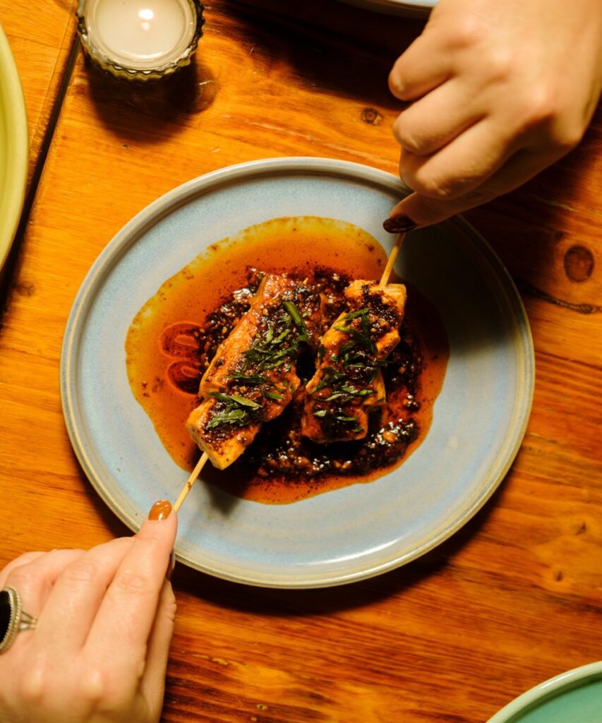 Swordfish Belly Skewers at Mabel's Gone Fishing