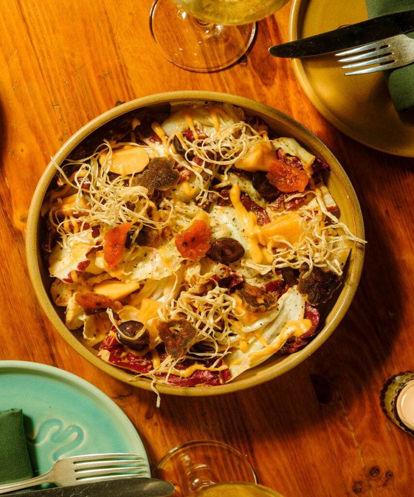 chicory salad at Mabel's Gone Fishing
