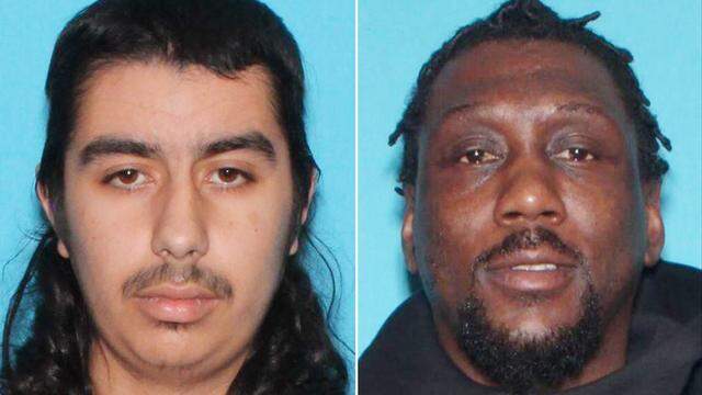 Jaime Martinez (left) and Michael Dorsey (right) are both suspects wanted in connection to two separate, unrelated killings earlier this month.